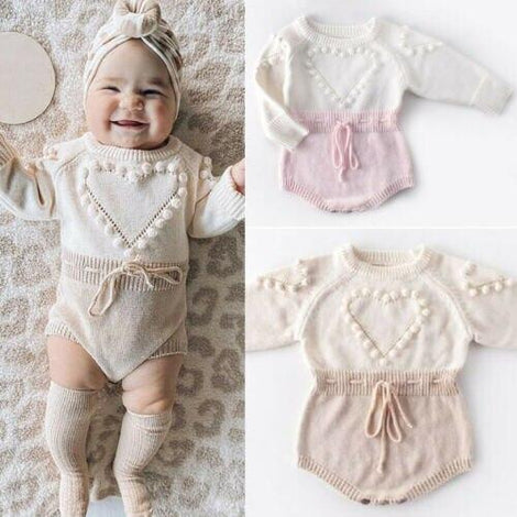 Baby & children's 0-24M  Autumn Winter Infant Kid Baby Girl Knitted